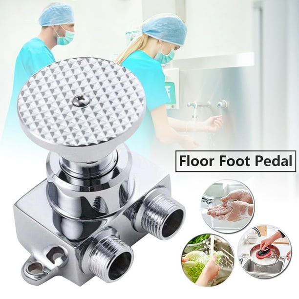 Floor Foot Pedal Water-tap Control Switch Tap Valve Faucet Basin Single Valve